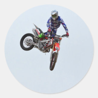 Adesivo Redondo Motocross de Voo Alto