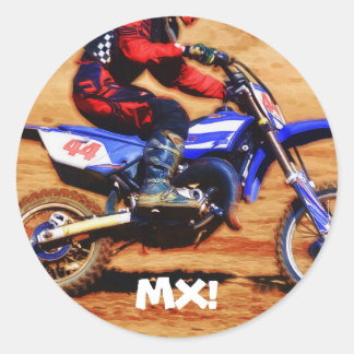 Adesivo Redondo Motocross Dirt Bike Champion Racer 4