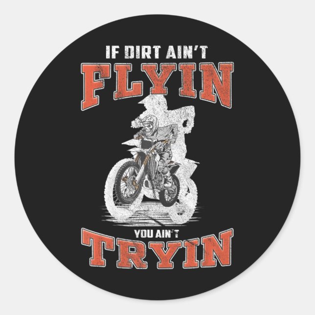 Adesivo Redondo Motocross MX Supercross da bicicleta de dieta (Frente)