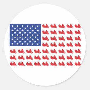 Adesivo Redondo Motor-Ciclo-Sinalizador-W