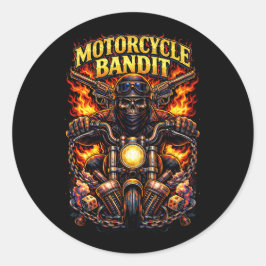 Adesivo Redondo Motorcycle Bandit