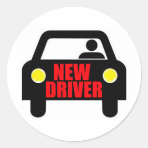 Adesivo Redondo Motorista novo