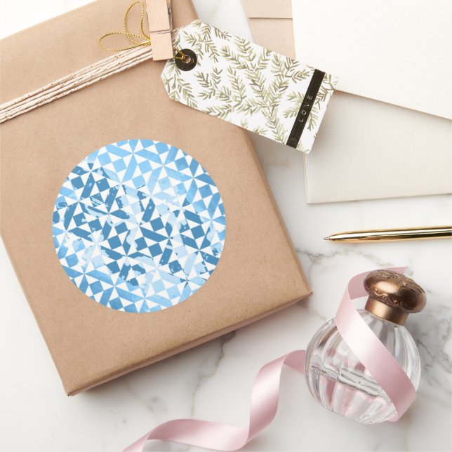 Adesivo Redondo Motoses de aquarela (Presentear)