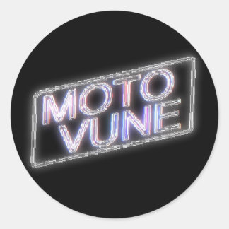 Adesivo Redondo MOTOVUNE brilhante