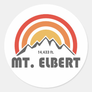 Adesivo Redondo Mount Elbert