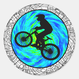 ADESIVO REDONDO MOUNTAIN BIKE SEGUIDO