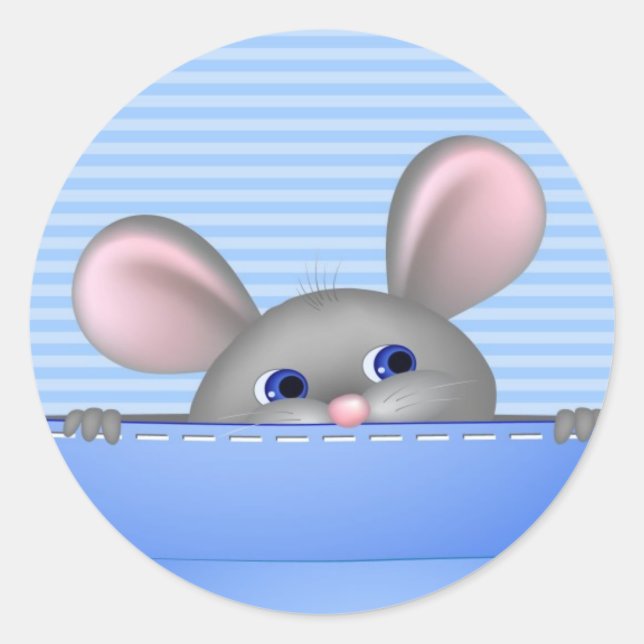 Adesivo Redondo Mouse no soquete (Frente)