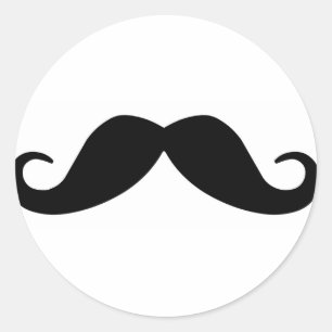 Adesivo Redondo Moustache