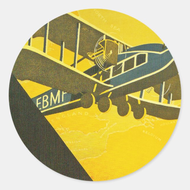 Adesivo Redondo Mover com os tempos (Frente)