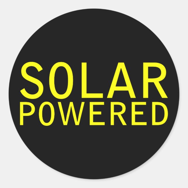 Adesivo Redondo movido a energia solar (Frente)