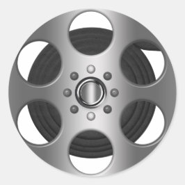 Adesivo Redondo Movie Reel