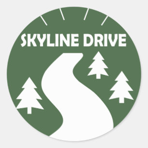 Adesivo Redondo Movimentação da skyline