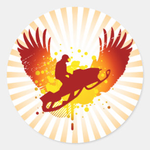 Adesivo Redondo movimento de neve hi-fi