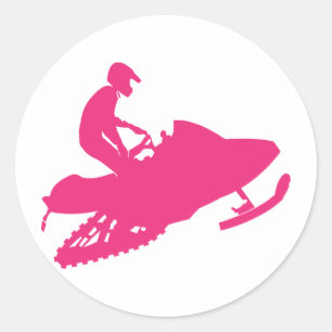 Adesivo Redondo Movimento de neve/Lança rosa quente