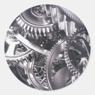 Adesivo Redondo Movimento industrial.