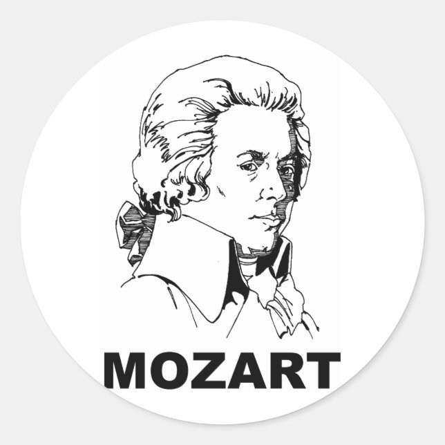 Adesivo Redondo Mozart (Frente)