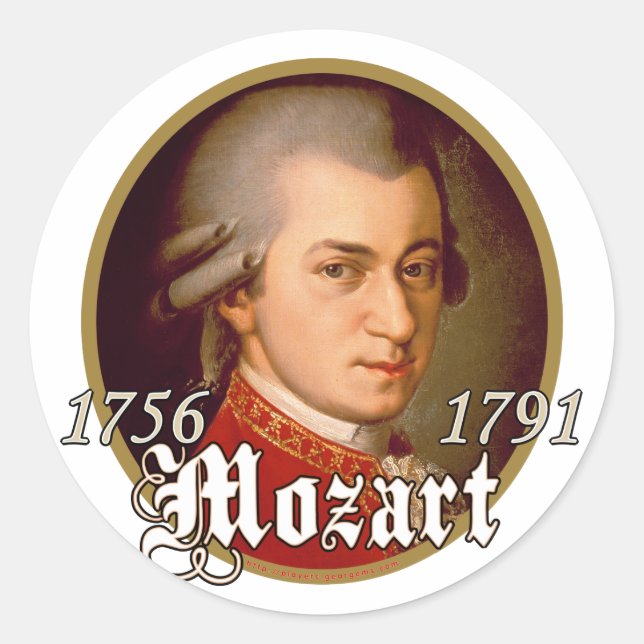 Adesivo Redondo Mozart (Frente)