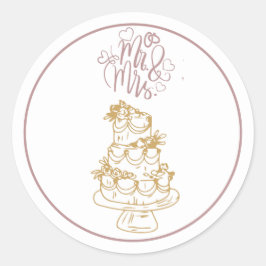 Adesivo Redondo mr e mrs