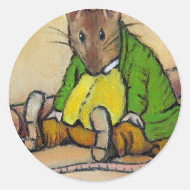 ADESIVO REDONDO MR SAMUEL WHISKERS, APÓS BEATRIX POTTER (Frente)