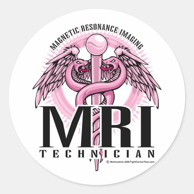 Adesivo Redondo MRI - Caduco Rosa (Frente)