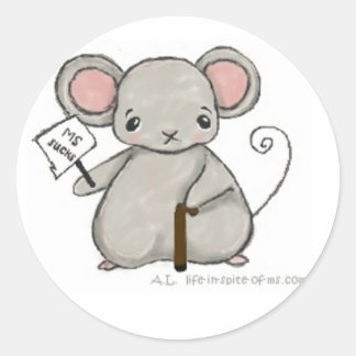 Adesivo Redondo MS MouSe - MS Sucks Sticker