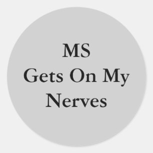 Adesivo Redondo MSGets em MyNerves