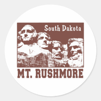 Adesivo Redondo Mt. Rushmore