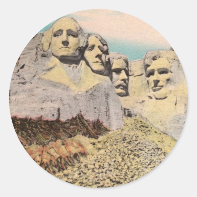 Adesivo Redondo Mt. Rushmore Sticker (Frente)