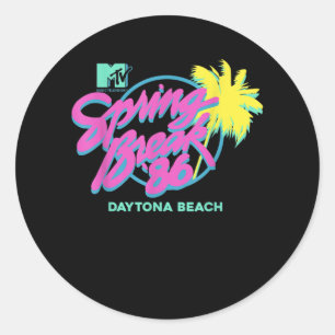Adesivo Redondo MTV Spring Break Daytona Beach