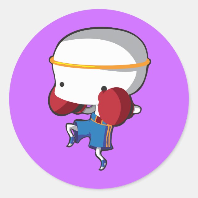 Adesivo Redondo Muay Thai (Frente)