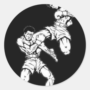 Adesivo Redondo Muay Thai