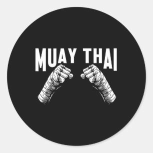 Adesivo Redondo Muay Thai Fighters Mma Club Mma Artes Marciais Fig