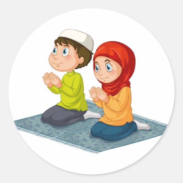 Adesivo Redondo Muçulmanos (Frente)