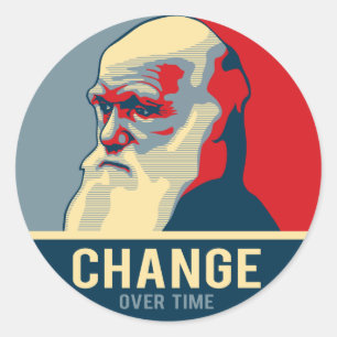 Adesivo Redondo Mudança ao longo do tempo