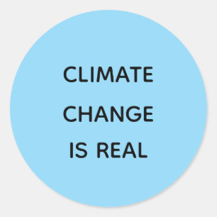 Adesivo Redondo Mudança climática é real