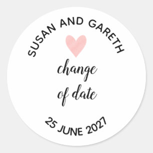 Adesivo Redondo mudança de data