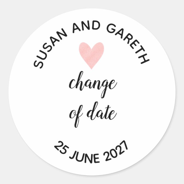 Adesivo Redondo mudança de data (Frente)