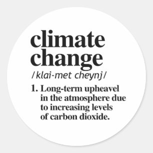 Adesivo Redondo Mudanças Climáticas