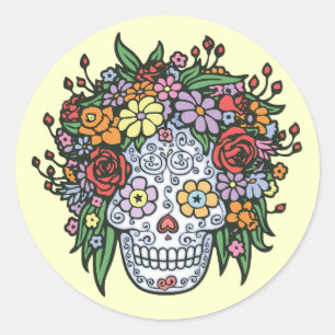 Adesivo Redondo Muerta Linda