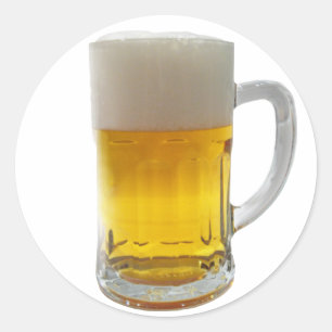 Adesivo Redondo Mug of Beer