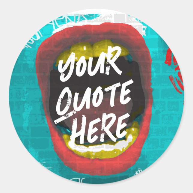 Adesivo Redondo Mugshot (Frente)