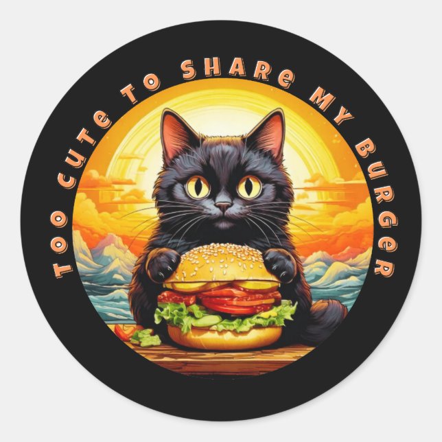 Adesivo Redondo Muito bonito para compartilhar minha arte de queim (Frente)