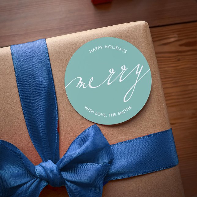 Adesivo Redondo Muito Feliz Natal (Criador carregado)