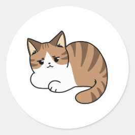 Adesivo Redondo Muito Legal para se importar, muito preguiçoso par