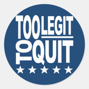 Adesivo Redondo Muito Legítimo Para Sair