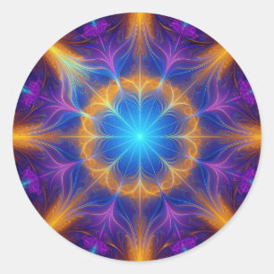 Adesivo Redondo Muito Manipulado Lyapunov Fractal