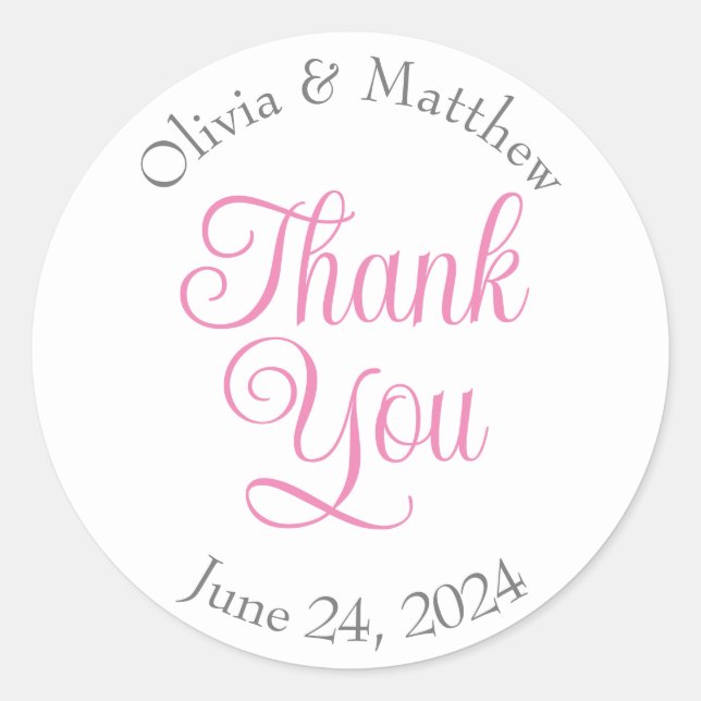 Adesivo Redondo Muito obrigado. (Frente)