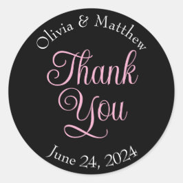 Adesivo Redondo Muito obrigado.