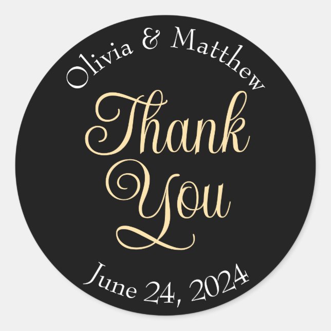 Adesivo Redondo Muito obrigado. (Frente)