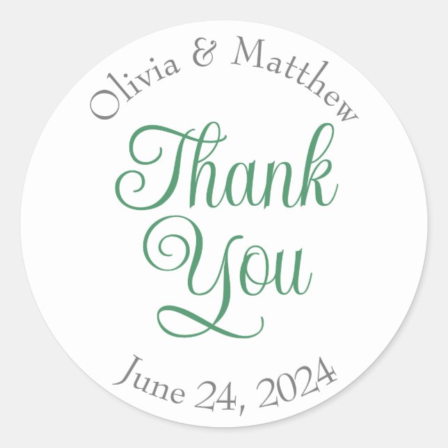 Adesivo Redondo Muito obrigado. (Frente)